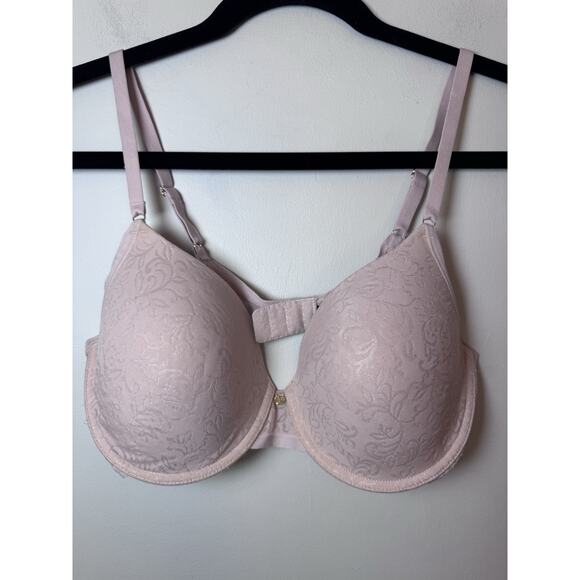 Natori 136059 Sheer Jacquard Full Fit Contour Underwire Bra Sz 36C Honey Blush - Picture 3 of 10